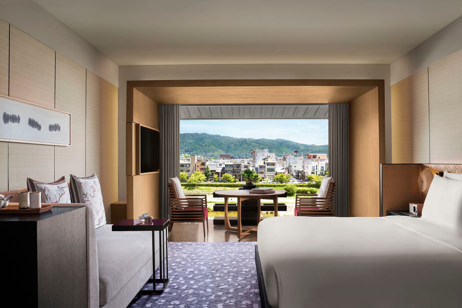 Guest room at The Ritz-Carlton, Kyoto